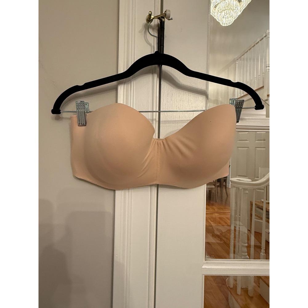 Chantelle Norah Strapless Bra 34DDDD Rose Lace Underwire C13F50 New